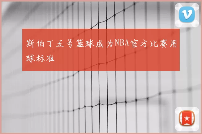 斯伯丁五号篮球成为NBA官方比赛用球标准